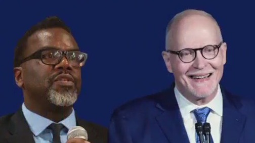 Chicago mayoral candidates Brandon Johnson and Paul Vallas busy with 8 days until Election Day