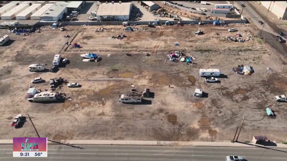 Homeless encampment grew on private lot in Phoenix