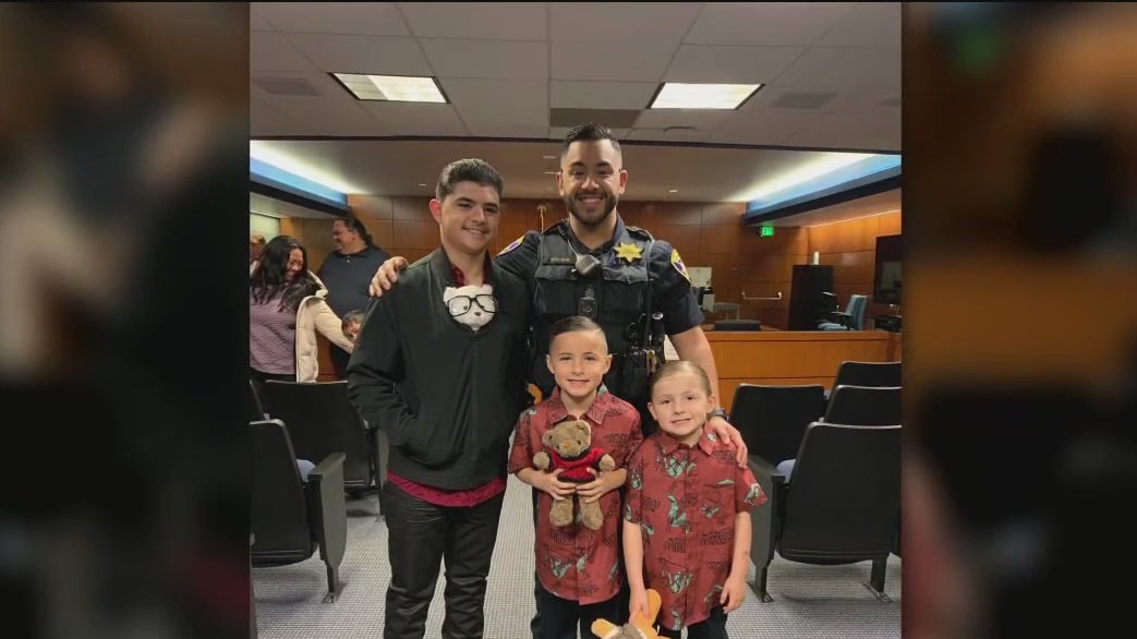 Vacaville cop reunited with 3 kids he found in 'horrific' home