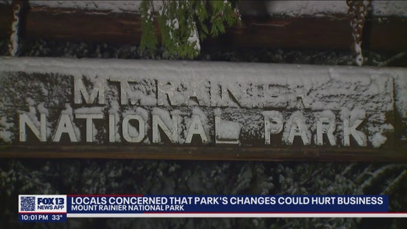 Locals concerned about the impact the changes at Mount Rainier NP will have on businesses