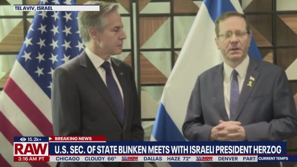 Blinken meets with Israeli president