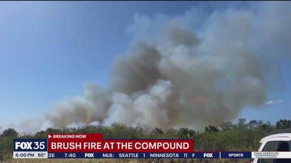 Brush fire burning in Brevard County