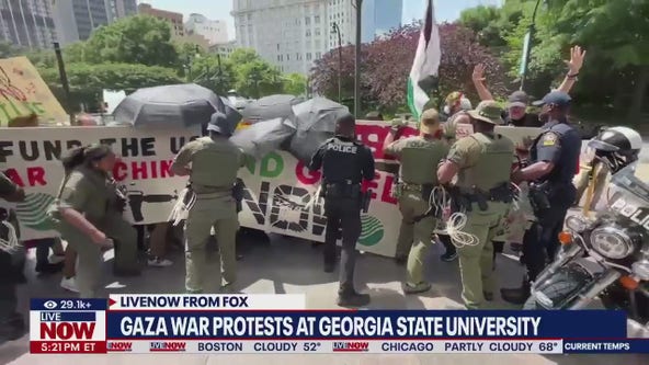 Gaza war protests at Georgia State University