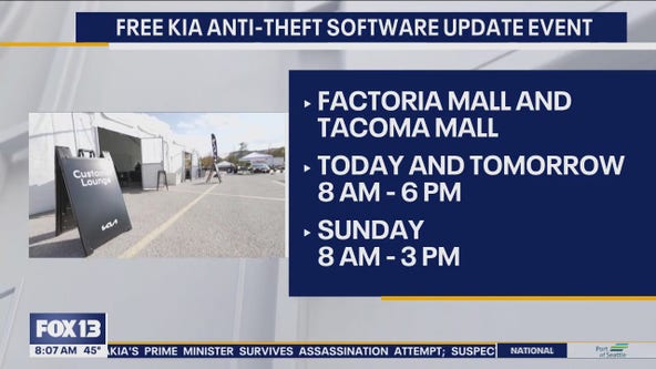 Free KIA anti-theft software update event