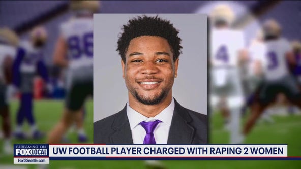 UW football player charged for rape of 2 women