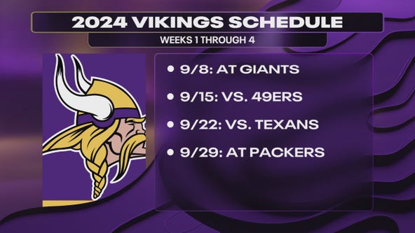 Vikings announce 2024 regular season schedule