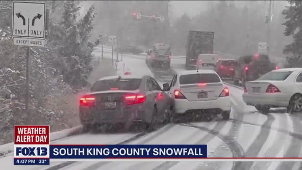 Several crashes and spinouts reported in South King County throughout the day