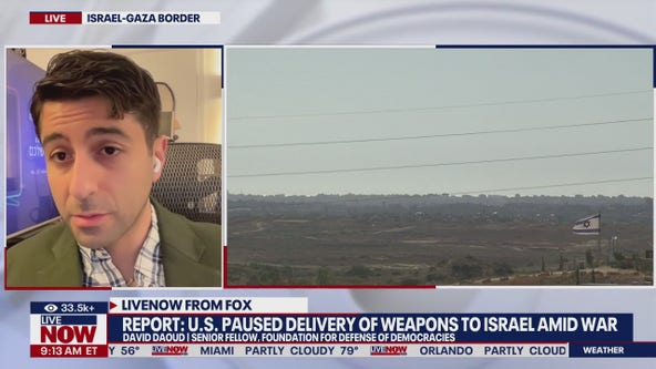 Report: U.S. pauses delivery of weapons to Israel