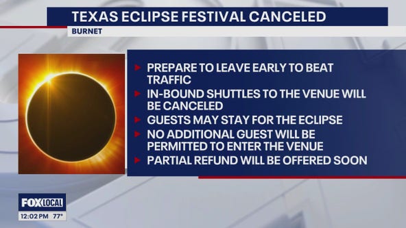 Texas Eclipse Festival canceled