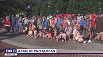 Entire town of Tampa, Kansas visits Tampa, Florida