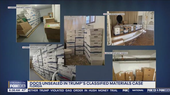 Docs unsealed in Trump's classified materials case