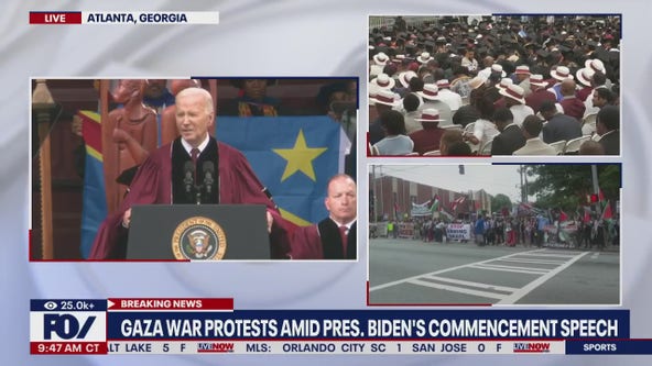 President Biden speaks amid Gaza war protests