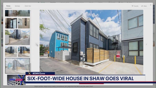 DC skinny home 6-feet-wide, on sale for under $600k