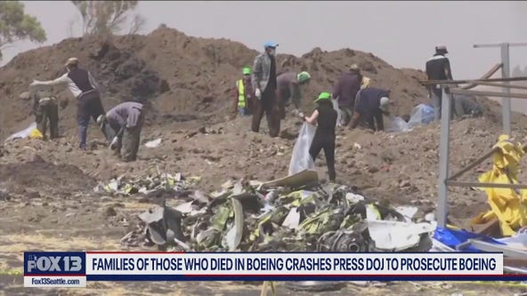 Some of the families of victims who died in Boeing 737 Max 8 crashes are urging DOJ to prosecute Boeing