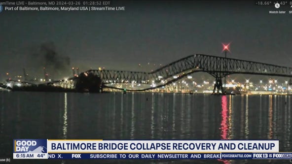 Baltimore bridge collapse recovery, cleanup