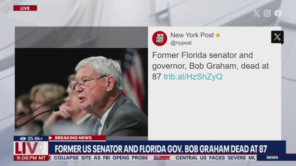 Former Florida governor Bob Graham dead at 87