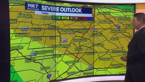 Austin weather: Increasing risk of severe storms