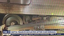 SEPTA train evacuated after car derails, authorities say