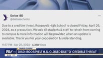 Dallas Roosevelt H.S. classes canceled Friday