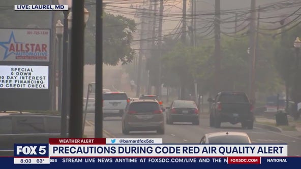 Code Red Air Quality Alert precautions