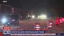 Snoqualmie Pass hit by snow