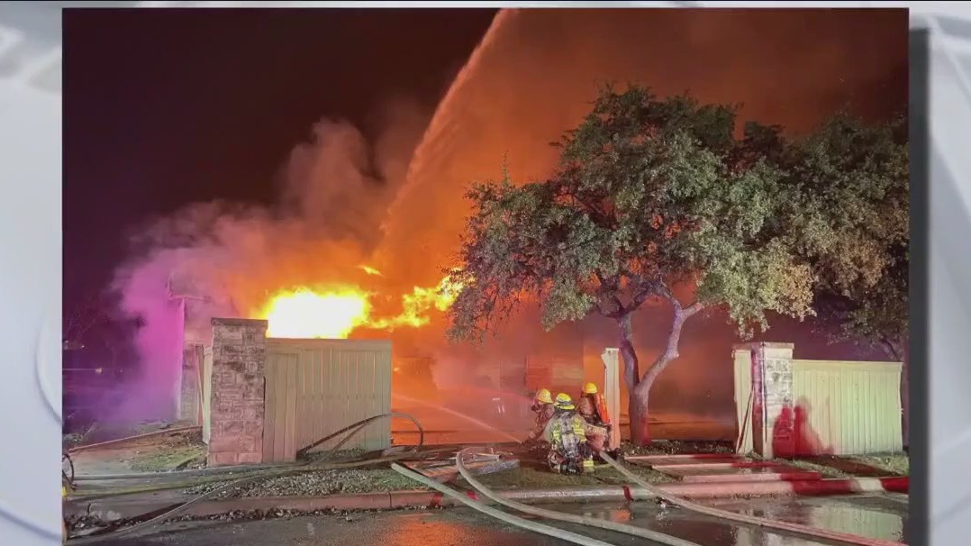 Firefighter injured, building partially collapsed in Avery Ranch Golf Course fire