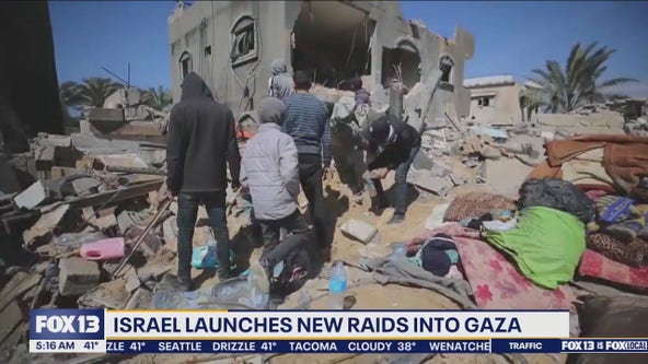 Israel launches new raids into Gaza