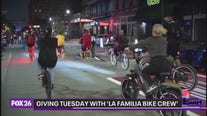 La Familia Bike Crew celebrates Giving Tuesday