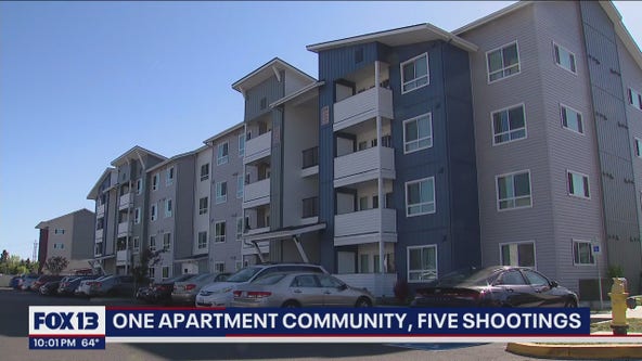 One apartment community, five shootings