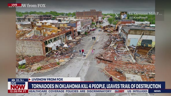 Tornadoes in Oklahoma kill 4, leaves destruction