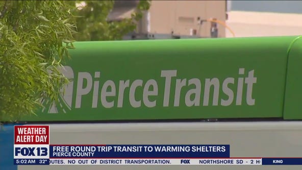 Free round trip transit rides to warming shelters