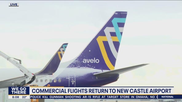 Commercial flights return to New Castle airport