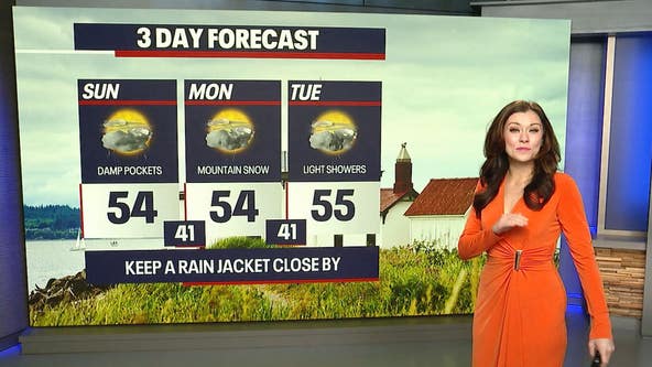 Seattle weather: Sunday showers possible