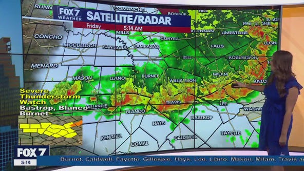 Austin weather: Heavy rain hits Central Texas