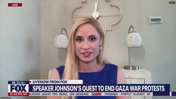 Speaker Johnson's quest to end Gaza war protests