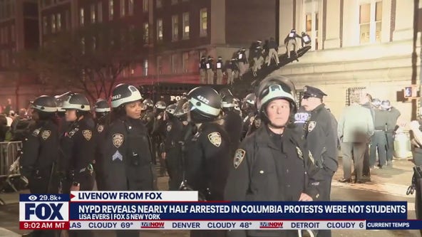Half arrested in Columbia protests 'not students'