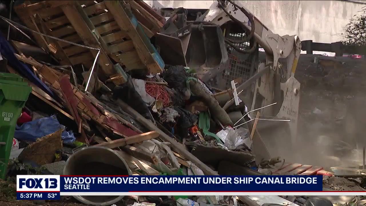 WSDOT removes notorious encampment under Ship Canal Bridge