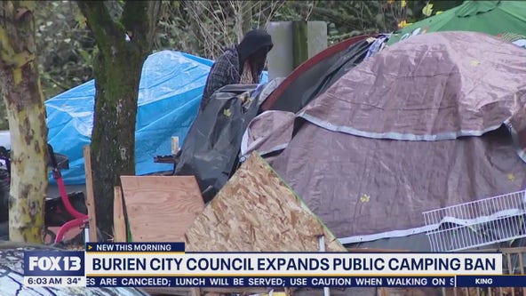 Burien City Council expands public camping ban