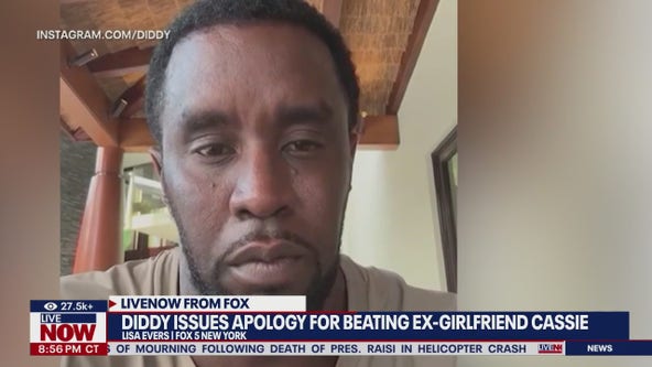 Diddy apologizes for beating ex-girlfriend Cassie