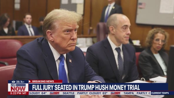 Full jury seated in Trump hush money trial