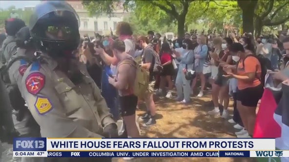 White House fears fallout from protests