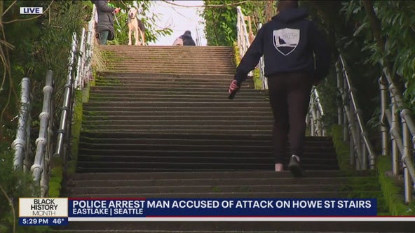 Police arrest man accused of attacking woman on Howe St. stairs