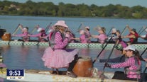 Breast cancer survivors share strength in dragon boats