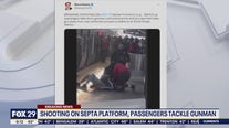 Passengers tackle gunman on SEPTA platform in West Philadelphia, video shows