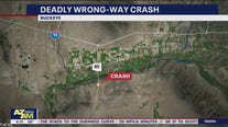1 dead, 5 hurt in wrong-way crash