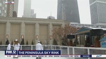 Ice skating with a view. Wow, what a view!