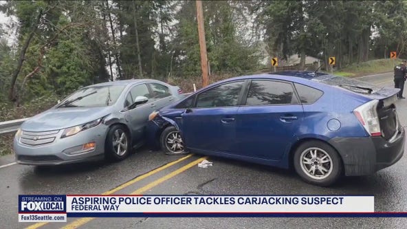 Federal Way man rescues woman from potential carjacking by tackling suspect