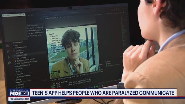 Redmond teen tech wiz develops communication app for paralyzed individuals