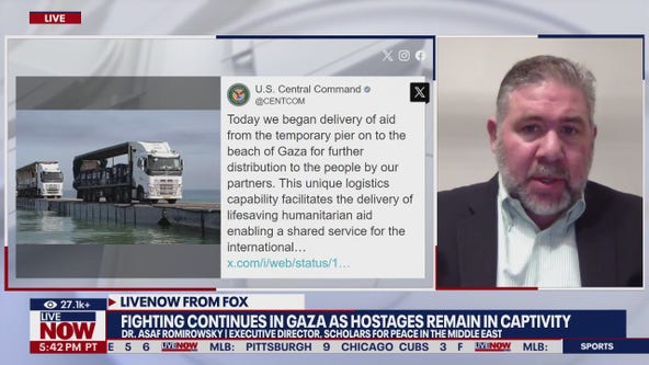 Aid delivery from temporary pier begins in Gaza