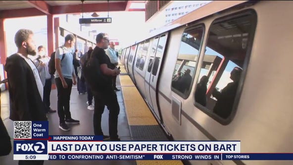 Last day to use paper tickets on BART